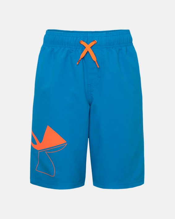 Boys' UA Solid Volley Shorts, Blue, pdpMainDesktop image number 1